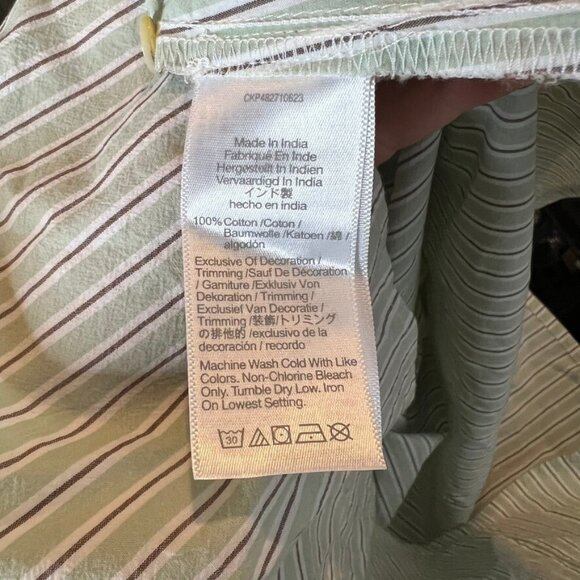 Madewell Womens $118 The Melody Smocked Midi Dress in Stripe Size XXS NP125 - Picture 7 of 9